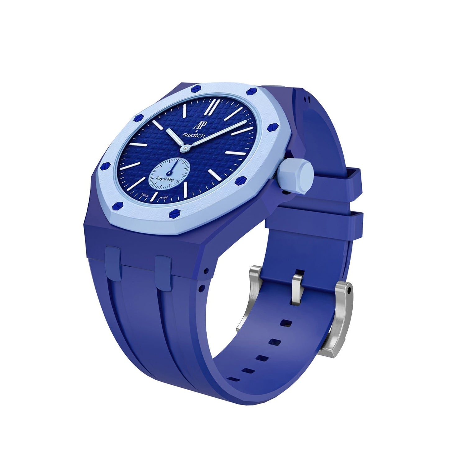 [Loran]OAK POP EXCLUSIVE DARK BLUE SILICONE STRAP