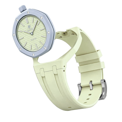 [Loran]OAK POP EXCLUSIVE CREAMY YELLOW SILICONE STRAP