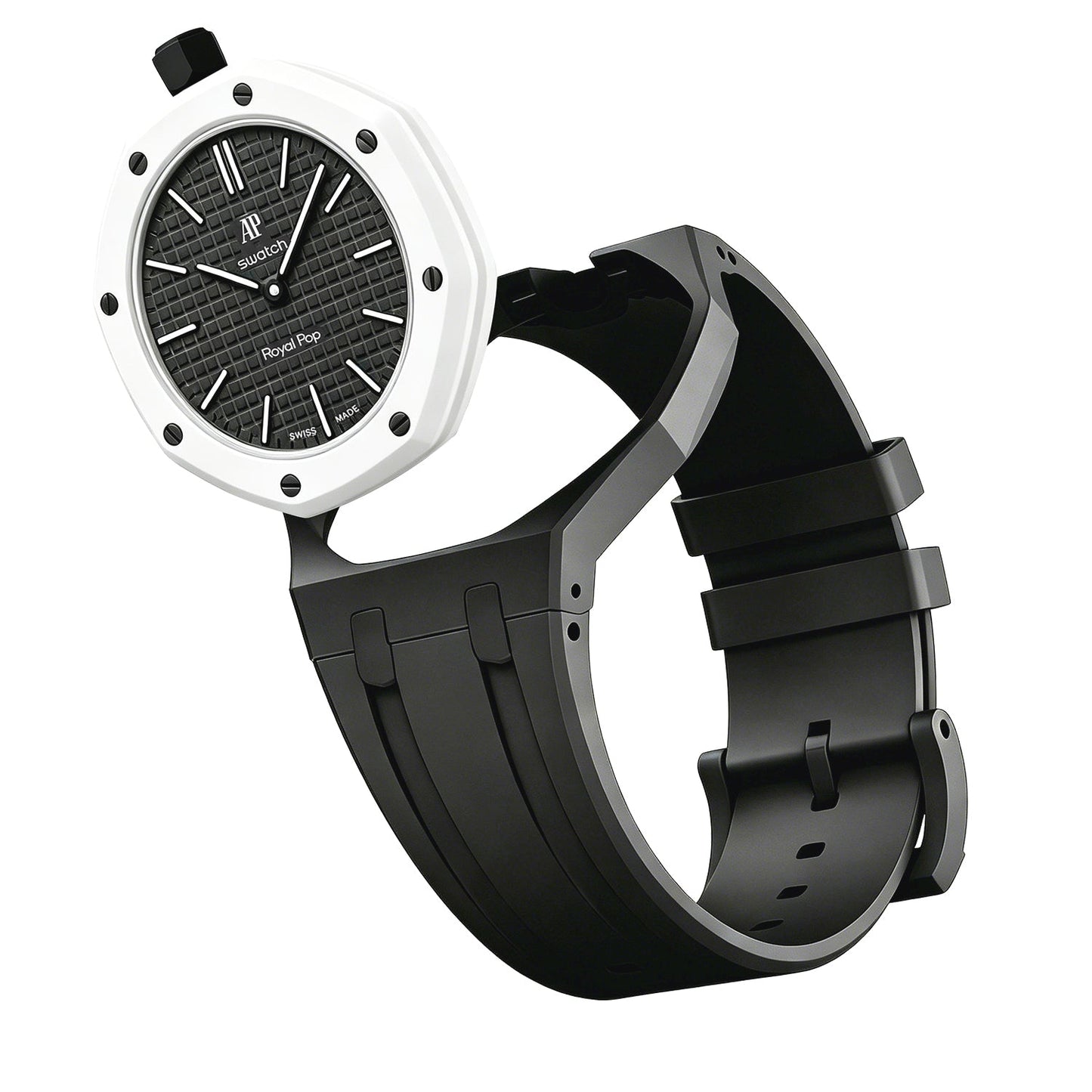 [Loran]OAK POP EXCLUSIVE BLACK SILICONE STRAP