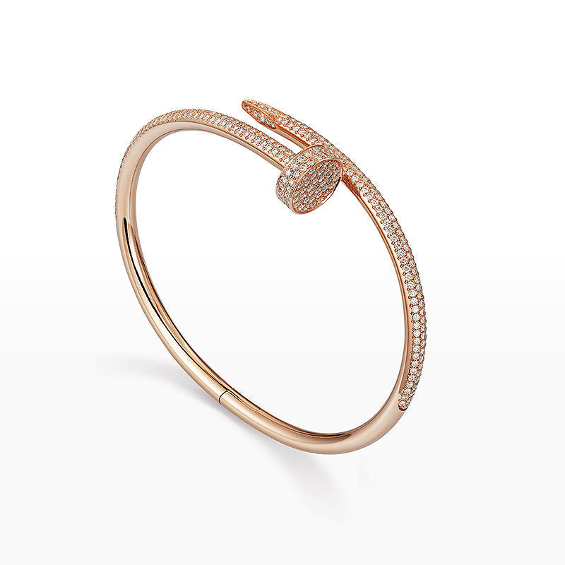 [Loran]JUSTE UN CLOU 3.5MM FULL PAVÉ NAIL BANGLE