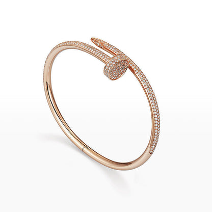 [Loran]JUSTE UN CLOU 3.5MM FULL PAVÉ NAIL BANGLE