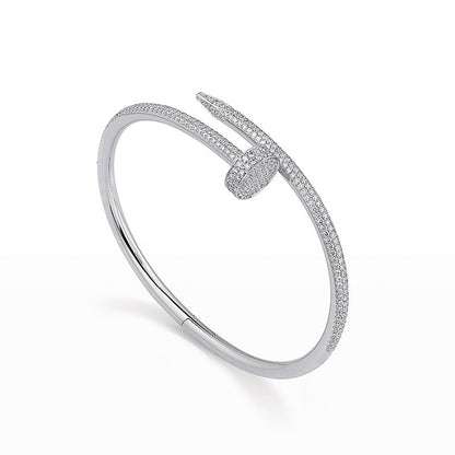[Loran]JUSTE UN CLOU 3.5MM FULL PAVÉ NAIL BANGLE