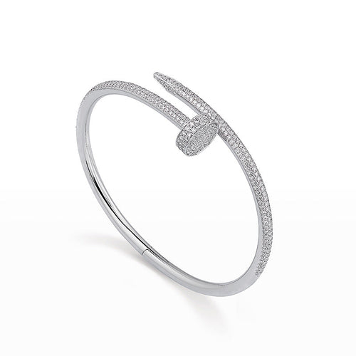 [Loran]JUSTE UN CLOU 3.5MM FULL PAVÉ NAIL BANGLE