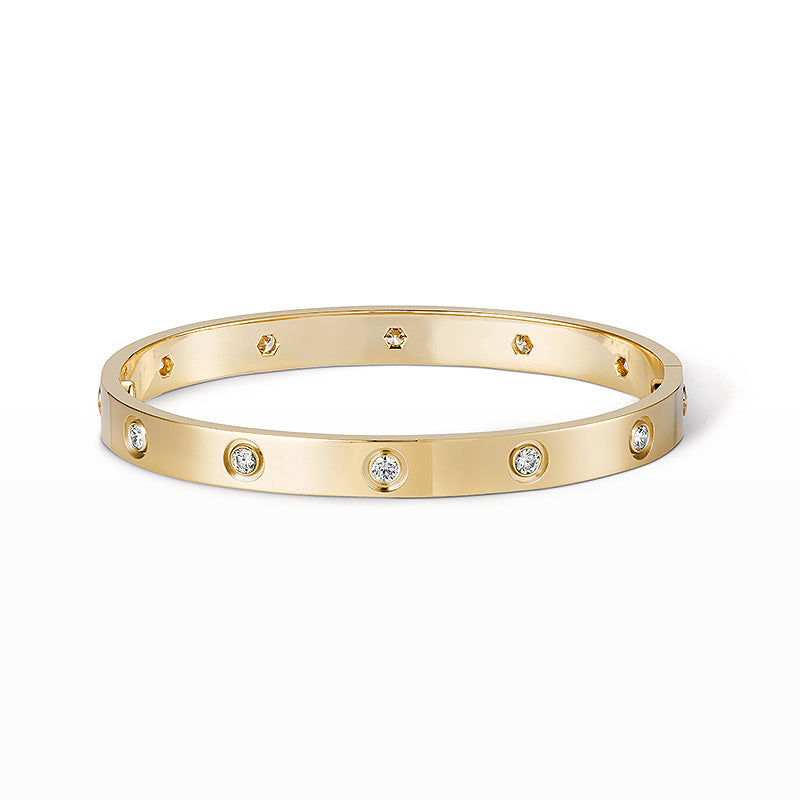 [Loran]CLASSIC 6.1MM LOVE BANGLE - 10-DIAMOND