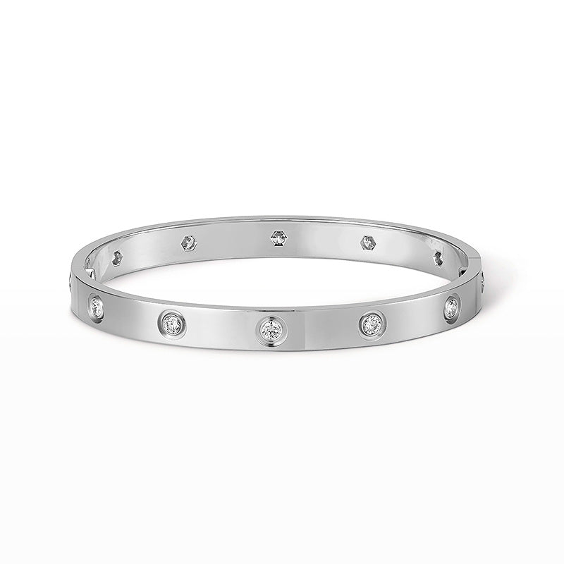 [Loran]CLASSIC 6.1MM LOVE BANGLE - 10-DIAMOND