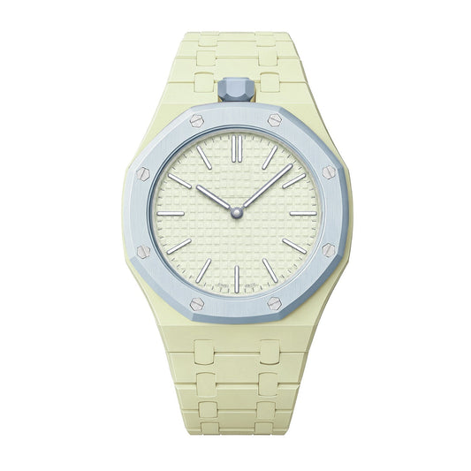 [Loran]OAK POP EXCLUSIVE CREAMY YELLOW BIOCERAMIC STRAP