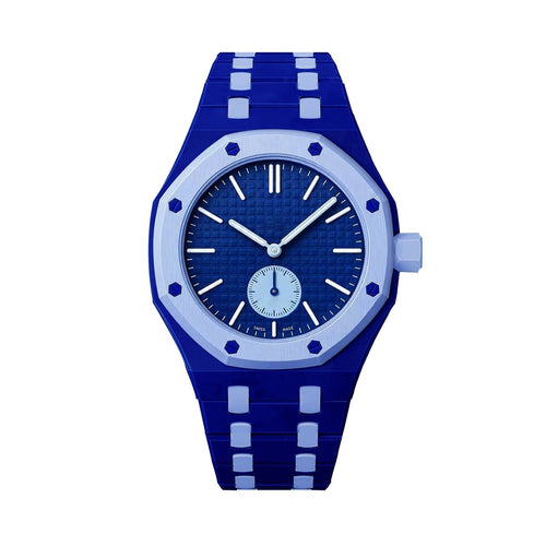 [Loran]OAK POP EXCLUSIVE DARK BLUE AND LIGHT BLUE BIOCERAMIC STRAP
