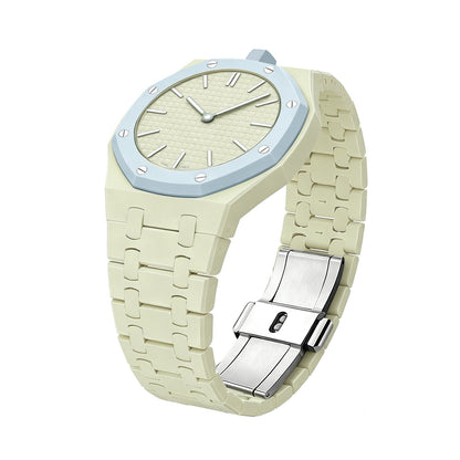 [Loran]OAK POP EXCLUSIVE CREAMY YELLOW BIOCERAMIC STRAP
