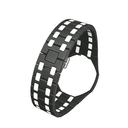 [Loran]OAK POP EXCLUSIVE BLACK AND WHITE BIOCERAMIC STRAP