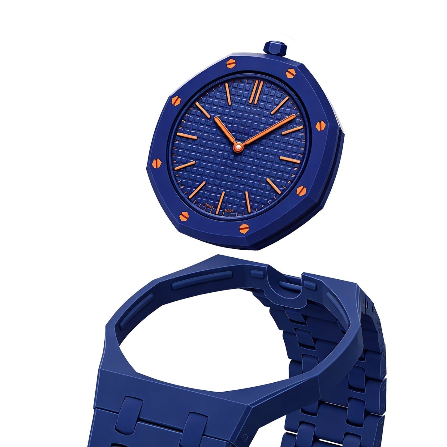 [Loran]OAK POP EXCLUSIVE DARK BLUE BIOCERAMIC STRAP