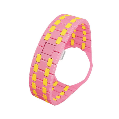 [Loran]OAK POP EXCLUSIVE PINK AND YELLOW BIOCERAMIC STRAP