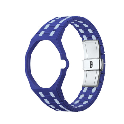 [Loran]OAK POP EXCLUSIVE DARK BLUE AND LIGHT BLUE BIOCERAMIC STRAP