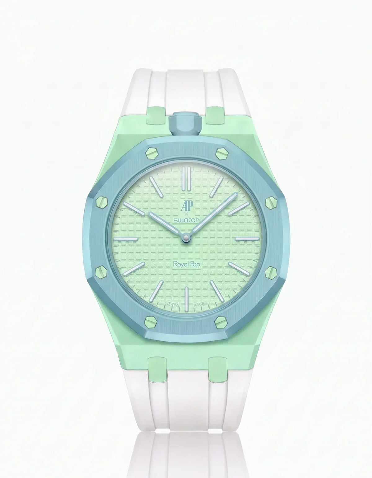 Silicone Strap & Case  Royal Pop  Blaue Acht(Customize  Colors)