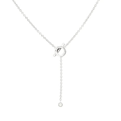 [Loran]FINESSE SILVER DIAMOND NECKLACE