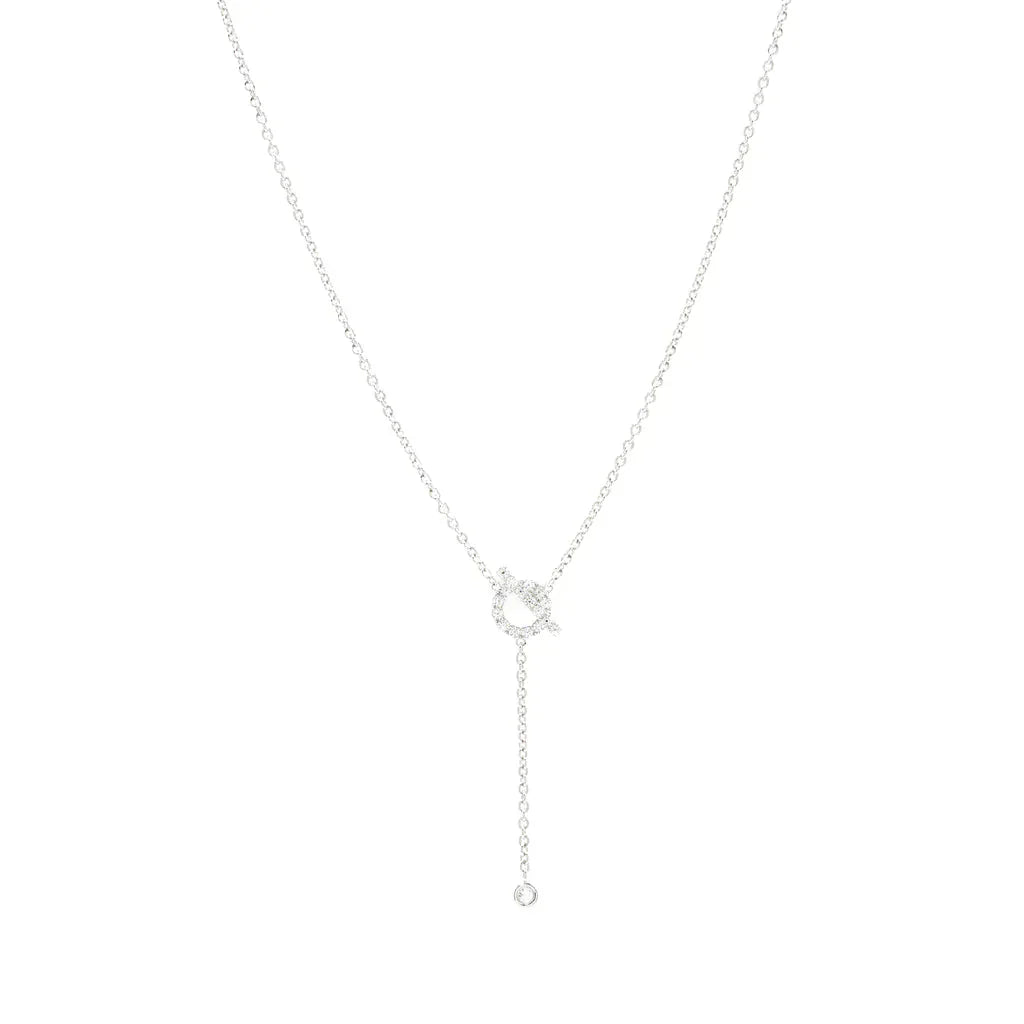 [Loran]FINESSE SILVER DIAMOND NECKLACE
