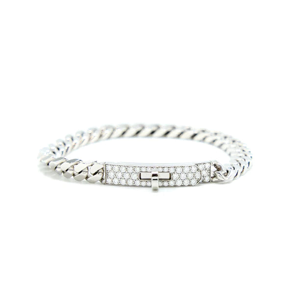 [Loran]KELLY CHAIN SILVER DIAMOND BRACELET