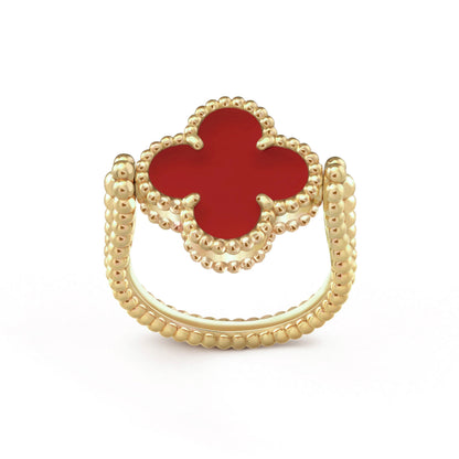 [Loran]LUCKY CLOVER GOLD REVERSIBLE RING