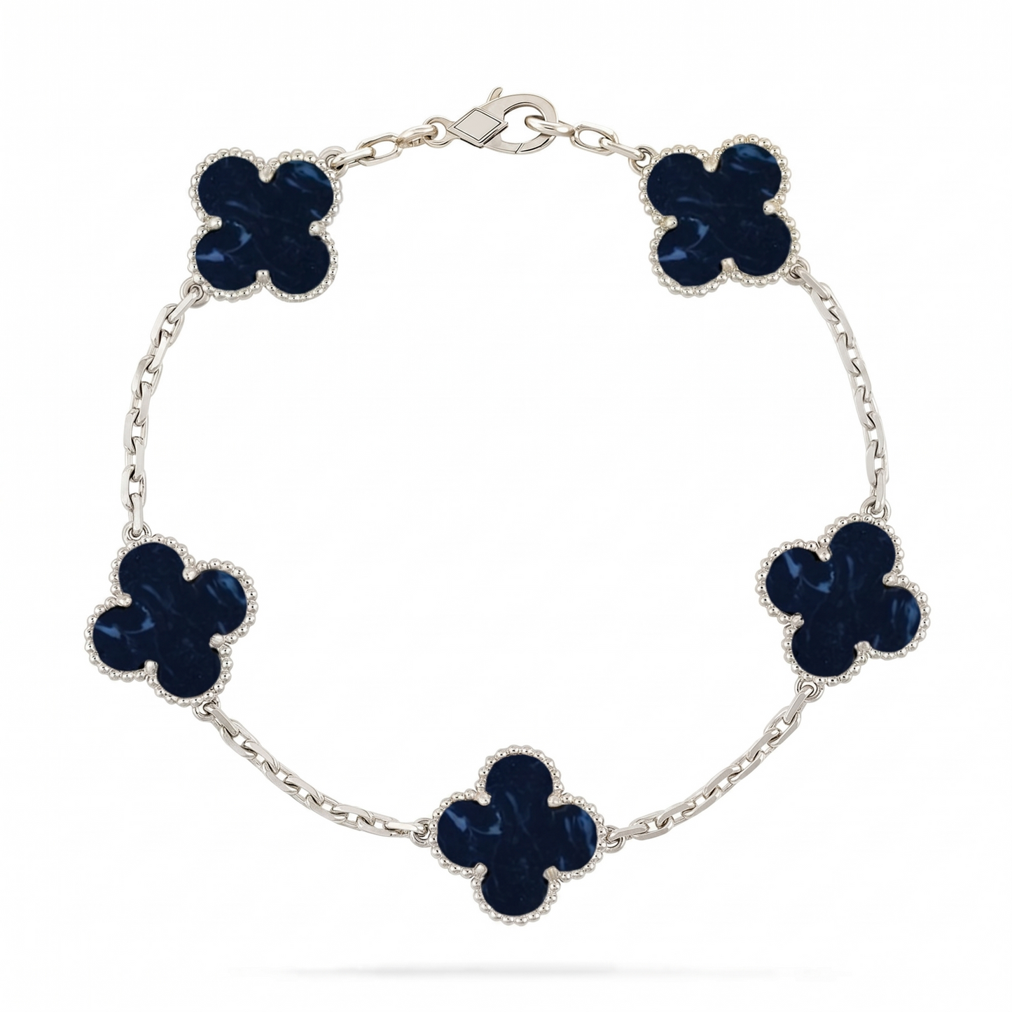 [Loran]LUCKY CLOVER 5-MOTIF BRACELET - PIETERSITE COLLECTION