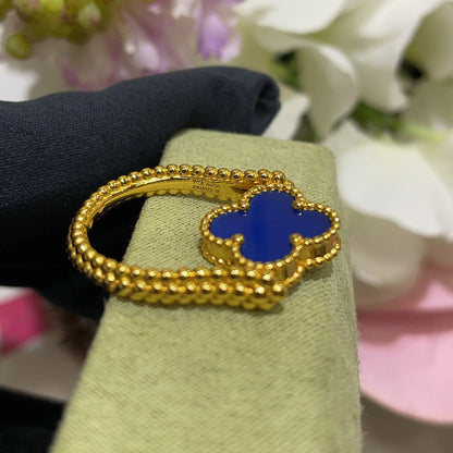 [Loran]LUCKY CLOVER GOLD REVERSIBLE RING