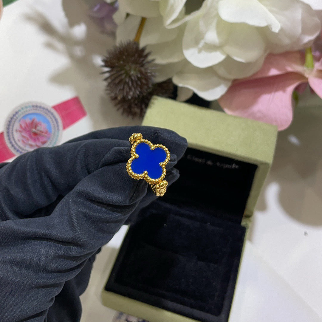 [Loran]LUCKY CLOVER GOLD REVERSIBLE RING