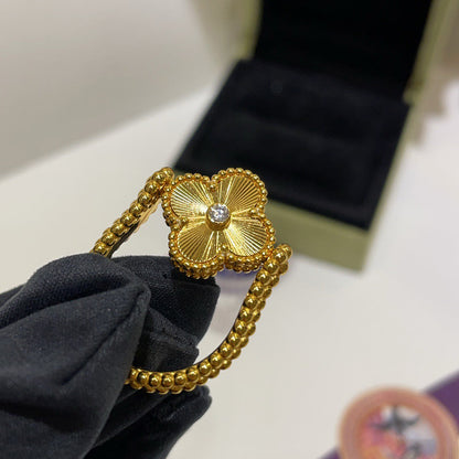 [Loran]LUCKY CLOVER GOLD REVERSIBLE RING