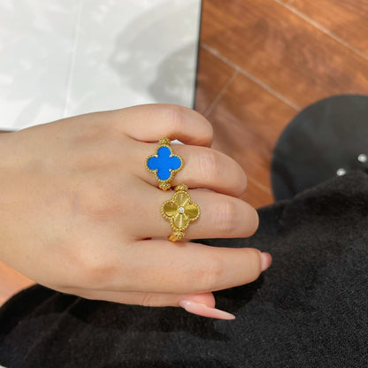 [Loran]LUCKY CLOVER GOLD REVERSIBLE RING