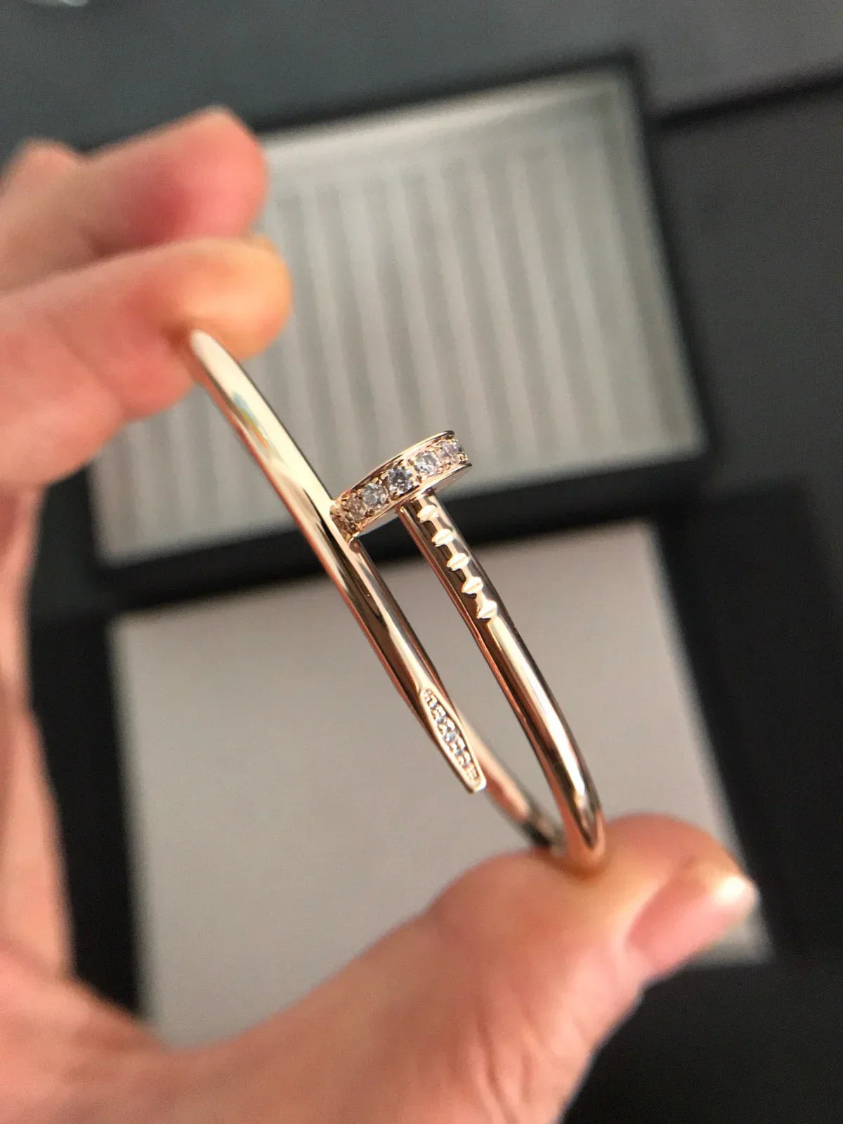[Loran]JUSTE UN CLOU 3.5MM CLASSIC DIAMOND BANGLE
