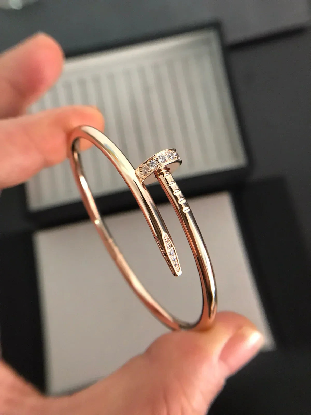 [Loran]JUSTE UN CLOU 3.5MM CLASSIC DIAMOND BANGLE