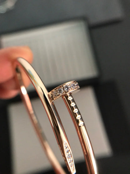 [Loran]JUSTE UN CLOU 3.5MM CLASSIC DIAMOND BANGLE