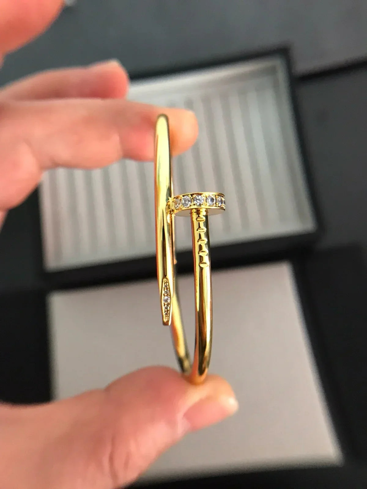 [Loran]JUSTE UN CLOU 3.5MM CLASSIC DIAMOND BANGLE