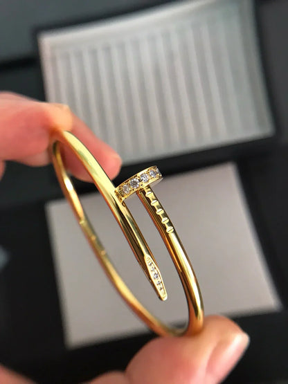 [Loran]JUSTE UN CLOU 3.5MM CLASSIC DIAMOND BANGLE