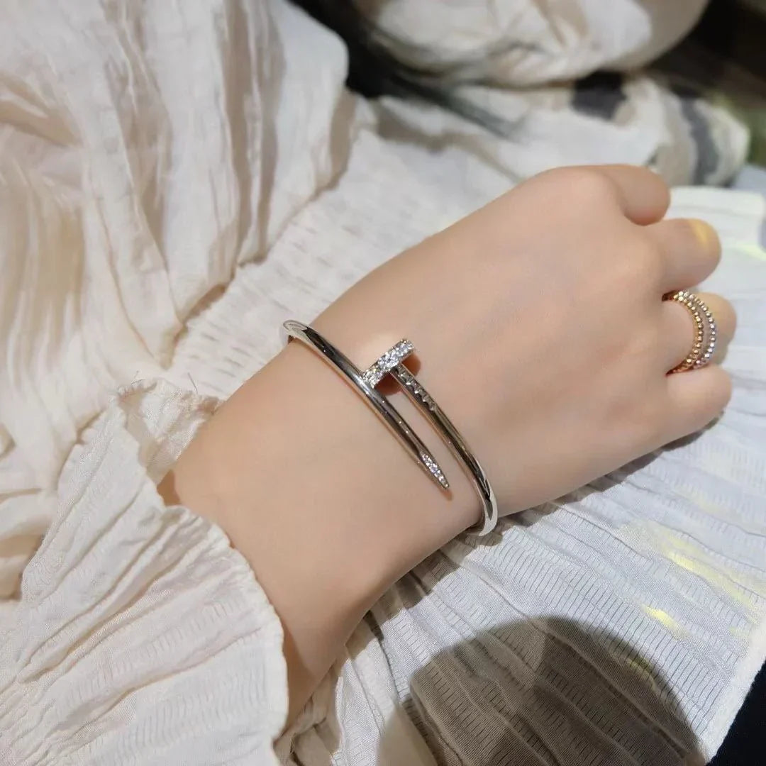 [Loran]JUSTE UN CLOU 3.5MM CLASSIC DIAMOND BANGLE