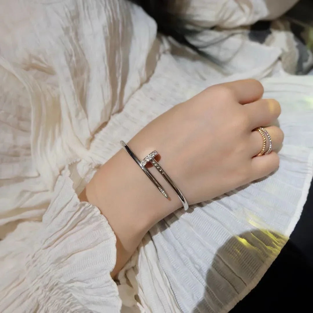 [Loran]JUSTE UN CLOU 3.5MM CLASSIC DIAMOND BANGLE
