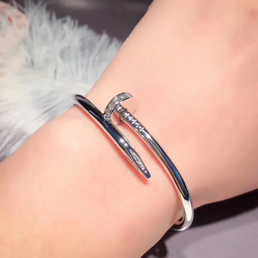 [Loran]JUSTE UN CLOU 3.5MM CLASSIC DIAMOND BANGLE