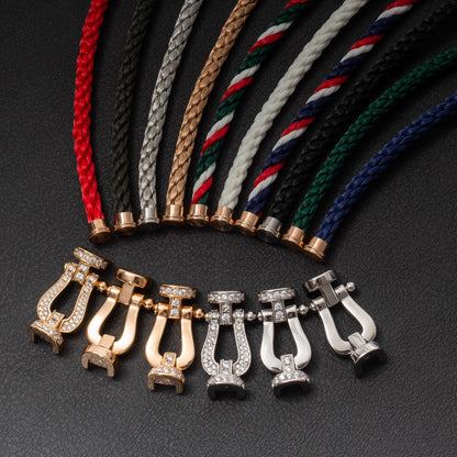 [Loran]FORCE LARGE HORSESHOE BRACELET - WHITE GOLD