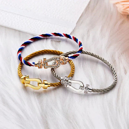 [Loran]FORCE LARGE HORSESHOE BRACELET - GOLD
