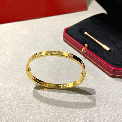 [Loran]CLASSIC 6.1MM LOVE BANGLE - 10-DIAMOND