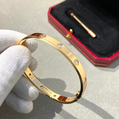 [Loran]CLASSIC 6.1MM LOVE BANGLE - 10-DIAMOND