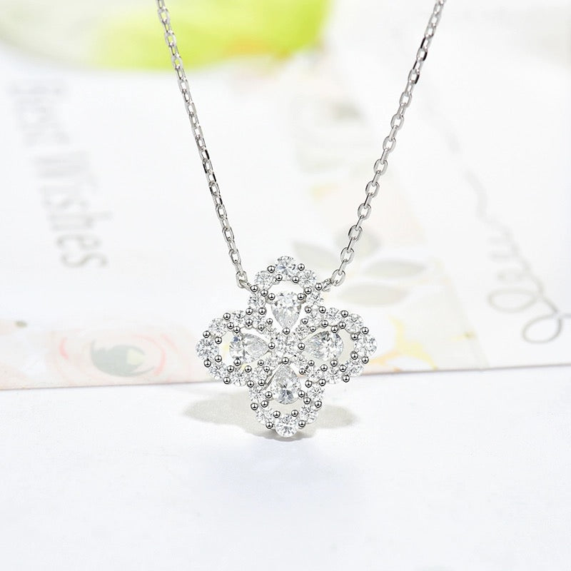[Loran]LOOP NECKLACE FULL MOTIF DIAMOND 16MM MULTIPLE COLORS