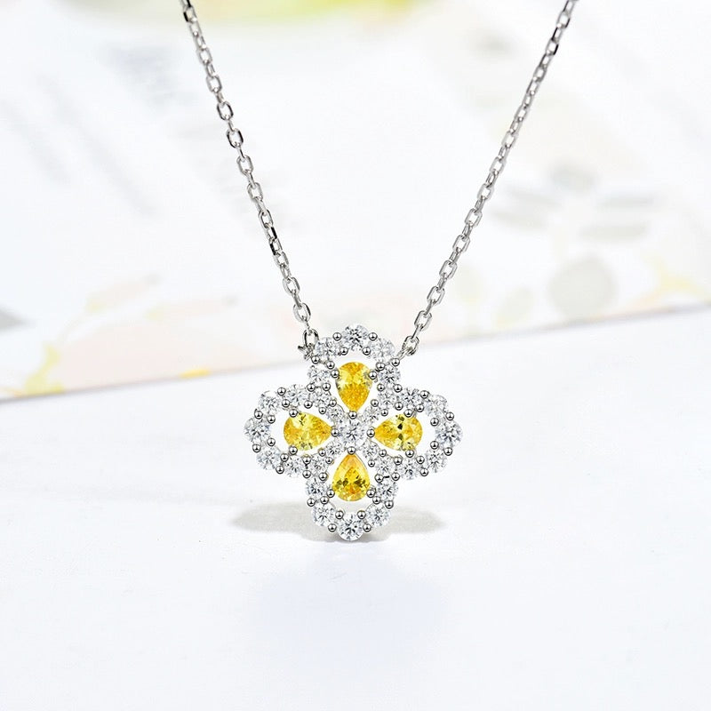 [Loran]LOOP NECKLACE FULL MOTIF DIAMOND 16MM MULTIPLE COLORS