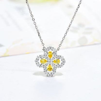 [Loran]LOOP NECKLACE FULL MOTIF DIAMOND 16MM MULTIPLE COLORS