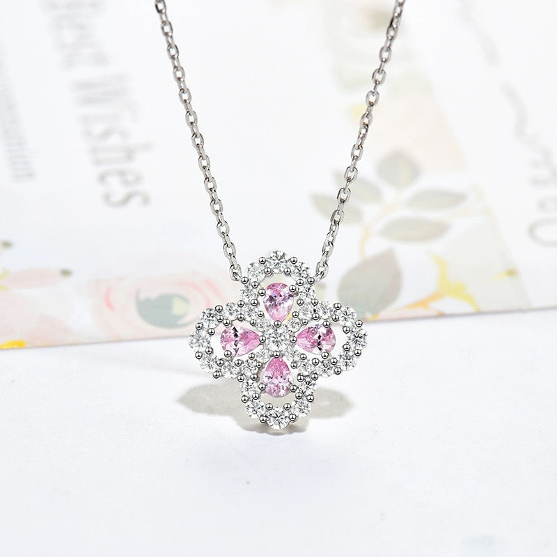 [Loran]LOOP NECKLACE FULL MOTIF DIAMOND 16MM MULTIPLE COLORS