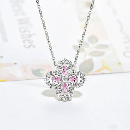 [Loran]LOOP NECKLACE FULL MOTIF DIAMOND 16MM MULTIPLE COLORS