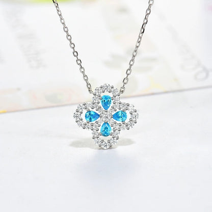 [Loran]LOOP NECKLACE FULL MOTIF DIAMOND 16MM MULTIPLE COLORS