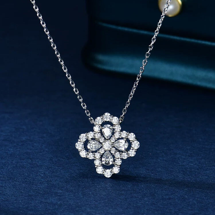 [Loran]LOOP NECKLACE FULL MOTIF DIAMOND 16MM MULTIPLE COLORS