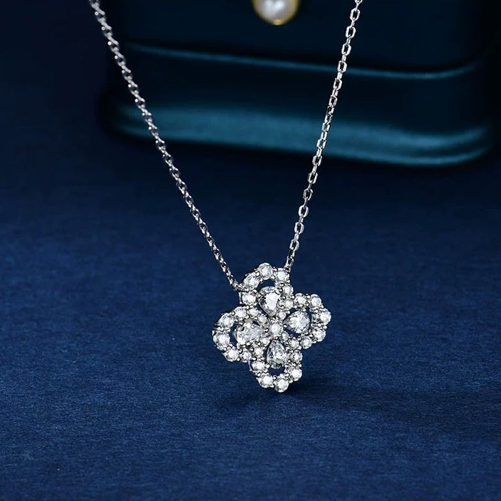 [Loran]LOOP NECKLACE FULL MOTIF DIAMOND 16MM MULTIPLE COLORS