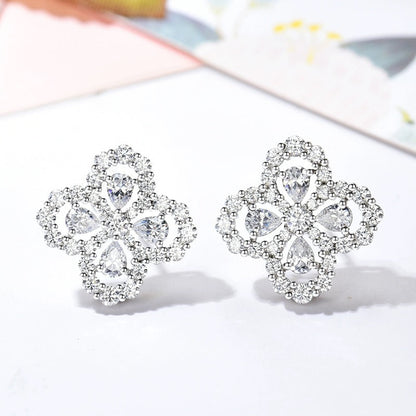 [Loran]LOOP EARRINGS FULL MOTIF DIAMOND 16MM