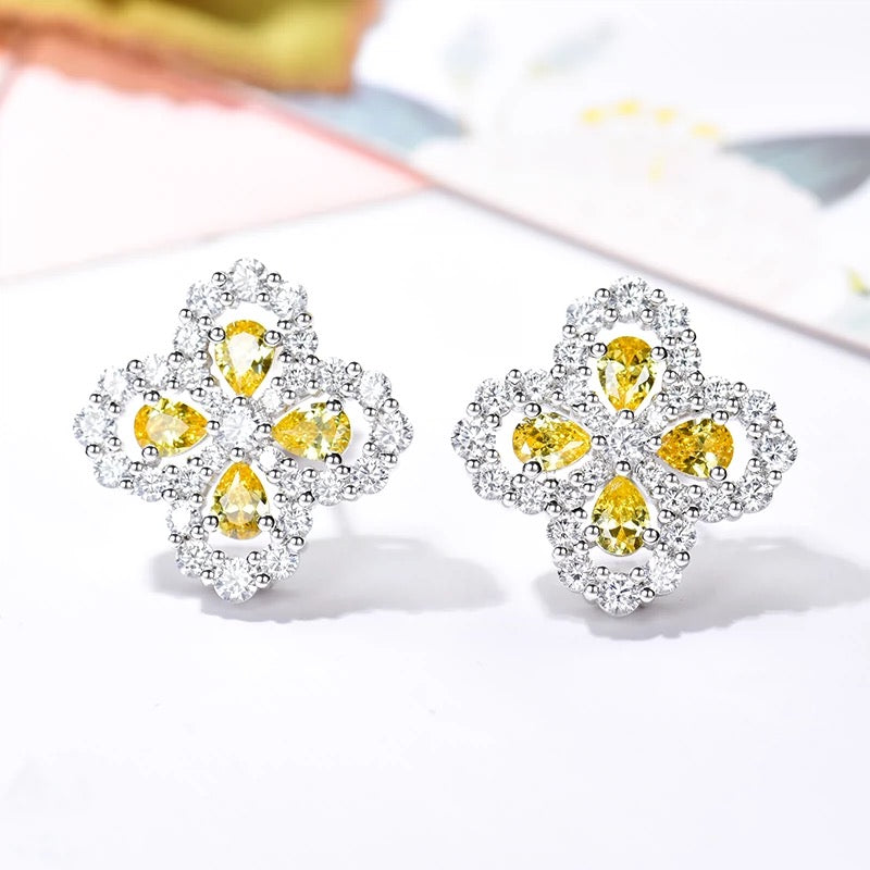 [Loran]LOOP EARRINGS FULL MOTIF DIAMOND 16MM