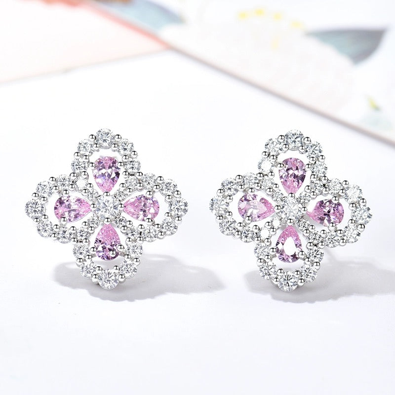[Loran]LOOP EARRINGS FULL MOTIF DIAMOND 16MM