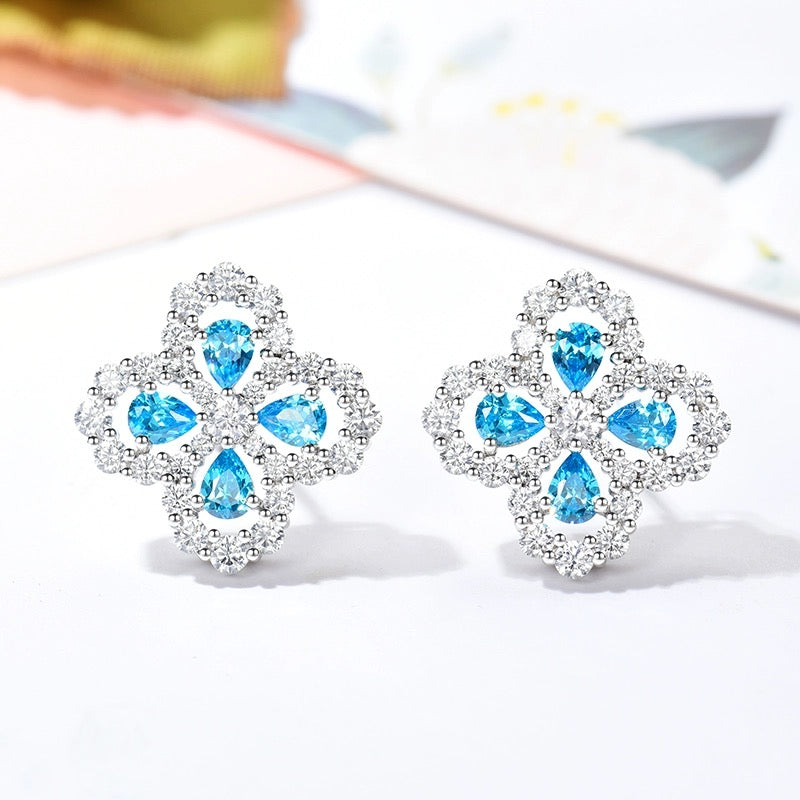 [Loran]LOOP EARRINGS FULL MOTIF DIAMOND 16MM